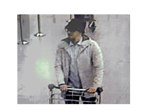 Cheffou is reportedly the man pictured in CCTV footage alongside suicide bombers Najim Laachraoui and Brahim el-Bakraoui in the departures terminal on Tuesday morning. (CCTV Footage)