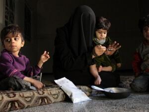 Syria and Russia escalated their airstrikes and shelling on the area last month, worsening the already dire humanitarian conditions (AFP/File)