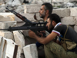 Free Syrian Army fighters. (AFP/James Lawler Duggan)