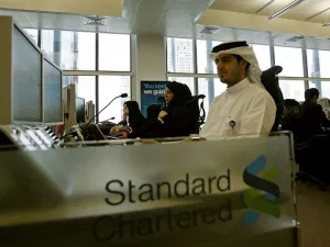 Stabilizing oil prices, large international sovereign debt issuance and lower credit growth are expected to improve funding conditions for banks in the GCC over the next year. (AFP/ File)