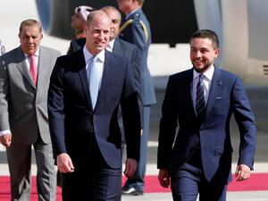 الأمير ويليام وولي العهد الأردني الأمير حسين بن عبدالله الثاني