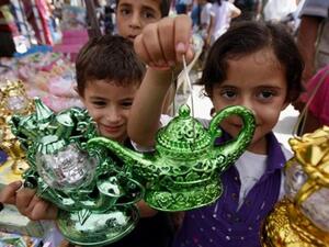 Palestinian children in Gaza prepare for Ramadan festivities last year (File Archive/AFP)