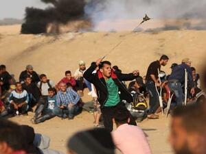 مسيرات في المنطقة الحدودية الشرقية لقطاع غزة