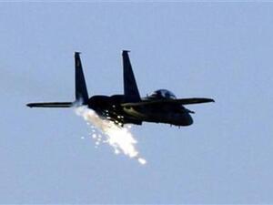 مقاتلة إسرائيلية تقصف اهدافا في قطاع 