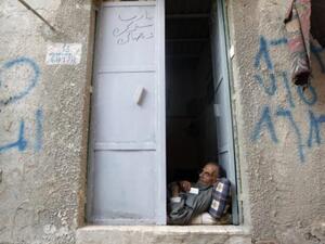 مسن فلسطيني في غزة/أ.ف.ب