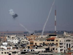 إطلاق صواريخ من قطاع غزة باتجاه المستعمرات "الاسرائيلية"/ أرشيفية