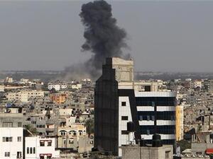 The airstrikes came shortly after Israel said it had intercepted a rocket fire from Gaza into southern Israel (AFP/File)