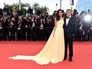 George Clooney's wife made her Cannes debut this week for the release of his movie Money Monster. (Instagram)