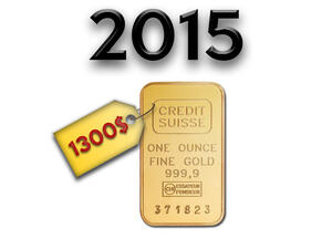 من المتوقع أن تشهد الأسعار الفورية لأونصة الذهب بعض الاستقرار خلال النصف الأول من عام 2015