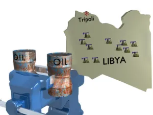 كانت ليبيا تنتج نحو 1.6 مليون يوميا من النفط الخام قبل الحرب التي دعمها حلف شمال الأطلسي وأطاحت بنظام معمر القذافي في عام 2011