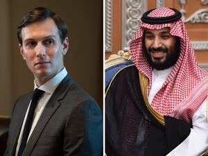 White House senior adviser Jared Kushner and Saudi Crown Prince Mohammed bin Salman. (AFP/ File Photo)