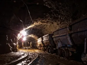 The Zarshuran gold mine is one of Iran's most important mineral projects and is referred to as the "golden giant of Iran." (File photo)