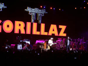 English virtual band Gorillaz performed at the Byblos International Festival in 2010. (Silive)