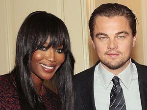 ليوناردو دي كابريو وناعومي كامبل