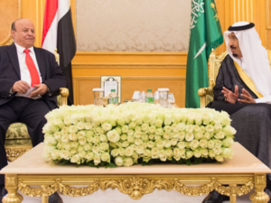 أشاد هادي "بجهود المملكة ووقوفها إلى جانب الشعب اليمني