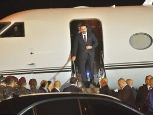 Lebanese President Michel Aoun has yet to accept Hariri's resignation (AFP)