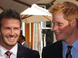 الأمير هاري وديفيد بيكهام