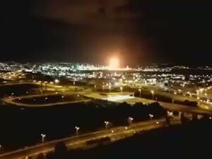  انفجارا هز مصفاة بترول في مدينة حيفا