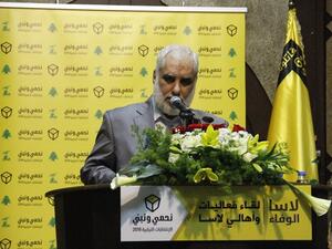 حسين زعيتر هو مسؤول في حزب الله ومرشحه للانتخابات النيابية المقبلة في كسروان