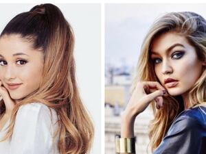 جيجي حديد وأريانا غراندي