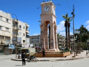 ساحة الساعة في ادلب
