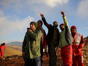 لم يستطع الهلال الأحمر الإيراني تحديد موقع حطام الطائرة بعد 