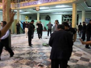 موقع تفجير سابق في مسجد امير المؤمنين في زاهدان
