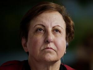 المحامية الإيرانية شيرين عبادي الحائزة جائزة نوبل للسلام