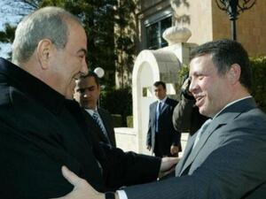 الملك عبد الله الثاني مستقبلا اياد علاوي
