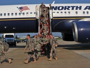 جنود اميركيون منسحبون من العراق يصلون بلادهم/أ.ف.ب
