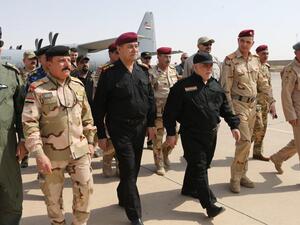 رئيس الوزراء القائد العام للقوات المسلحة العراقية حيدر العبادي في الموصل 