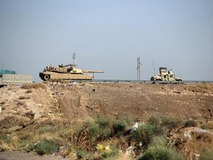 مدرعات الجيش العراقي في محافظة صلاح الدين/أ.ف.ب