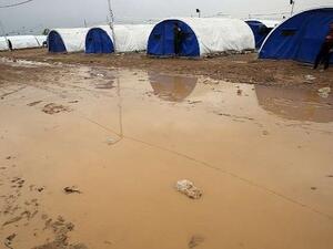 مخيم للنازحين في نينوى شمال العراق/ أرشيفية