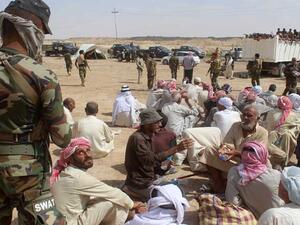 نازحون من مدينة الفلوجة غربي بغداد