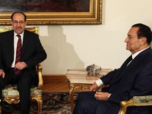 المالكي يلتقي الرئيس المصري في القاهرة/أ.ف.ب