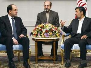 احمدي نجاد والمالكي خلال لقائهما في طهران