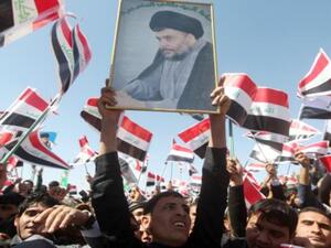 مظاهرة لانصار الزعيم الشيعي مقتدى الصدر