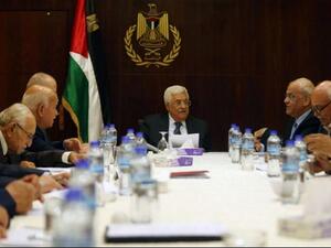 من اجتماعات منظمة التحرير برئاسة أبو مازن/ أرشيفية