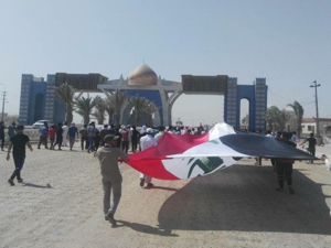 متظاهرون يغلقون منفذ سفوان الحدودي الذي يربط العراق بالكويت