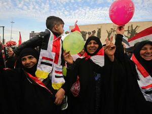 محتجون وسط مدينة النجف 