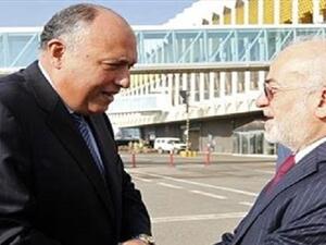 وزير الخارجية المصري سامح شكري يصل بغداد