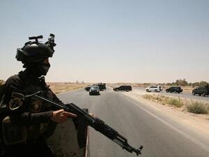Iraqi forces on patrol outside of Ramadi. (AFP/File)