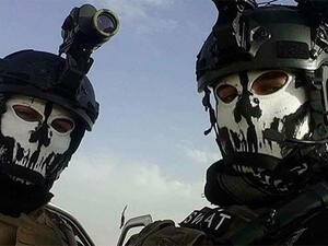 A picture of two Iraqi soldiers posted on the @iraqiswat Instagram account. (Instagram)