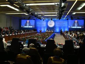 دعا الرئيس التركي رجب طيب أردوغان في كلمته دول العالم إلى الاعتراف بالقدس الشرقية