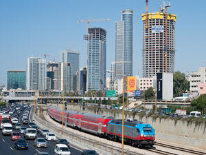 The Ayalon Highway and Red Line view over new skyscrapers in Tel Aviv, Israel on Sept. 4, 2014. (Shutterstock/Boris-B) The Ayalon Highway and Red Line view over new skyscrapers in Tel Aviv, Israel on Sept. 4, 2014. (Shutterstock/Boris-B)