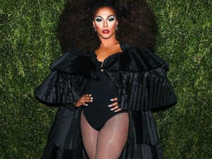 Shangela arrives at the CFDA Fashion Fund fashion show on November 5, 2018. (Source: itsshangela - Instagram) Shangela arrives at the CFDA Fashion Fund fashion show on November 5, 2018. (Source: itsshangela - Instagram)