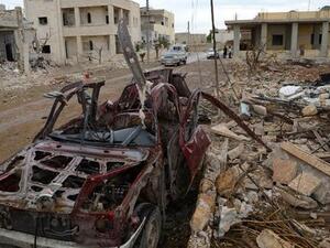 Syrian government forces launched attacks on two rebel-held cities in Syria  (Twitter)