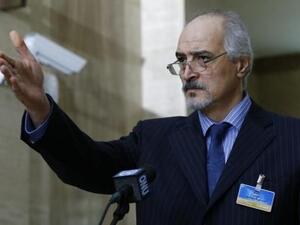 بشار الجعفري رئيس وفد الحكومة السورية في محادثات جنيف‭