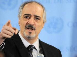 بشار الجعفري رئيس وفد الحكومة السورية إلى محادثات السلام في جنيف