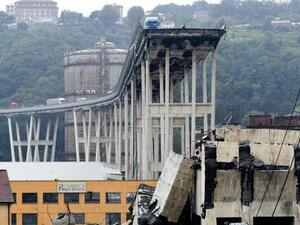 السلطات الإيطالية تحدد المسؤولين عن انهيار جسر جنوى
